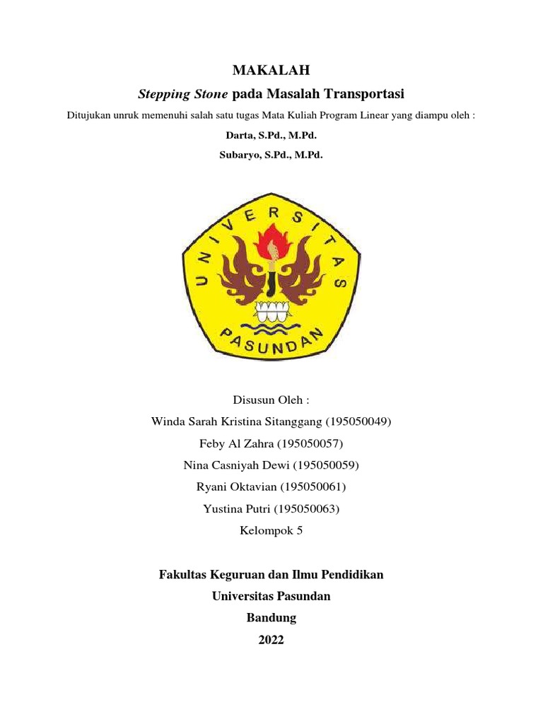 Makalah Program Linear Kelompok 5 | PDF