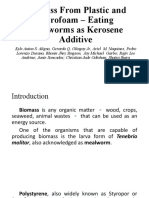 Biomass From Plastic and Styrofoam - Eating Mealworms As Kerosene Additive