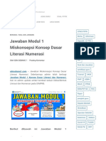 Jawaban Modul 1 Miskonsepsi Konsep Dasar Literasi Numerasi - SDN SOBANG 1