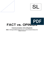 FACT vs. OPINION