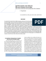 El Papel Del Contexto Como Dador de Sentido en La Vivencia y en Su Relato