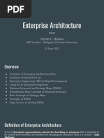 Enterprise Architecture: Dexter C. Hulleza