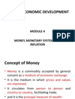 Ecodev: Economic Development: Money, Monetary System and Inflation