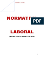 Normativa Laboral: (Actualizada en Febrero de 2004)