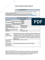 Fish Production Project Reporting Template
