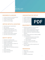 New Medical Practice Checklist: Business Planning Administrative Setup