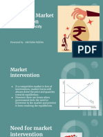 Analysis of Market Intervention: - Fertilizer Subsidy