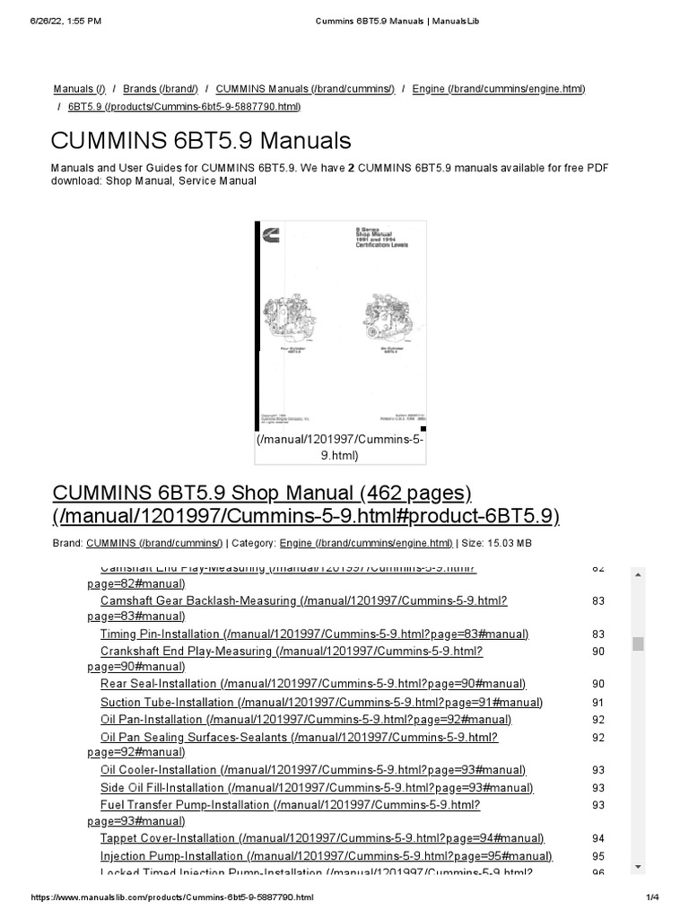 CUMMINS 6BT ENGINE MANUAL PDF visual data 2