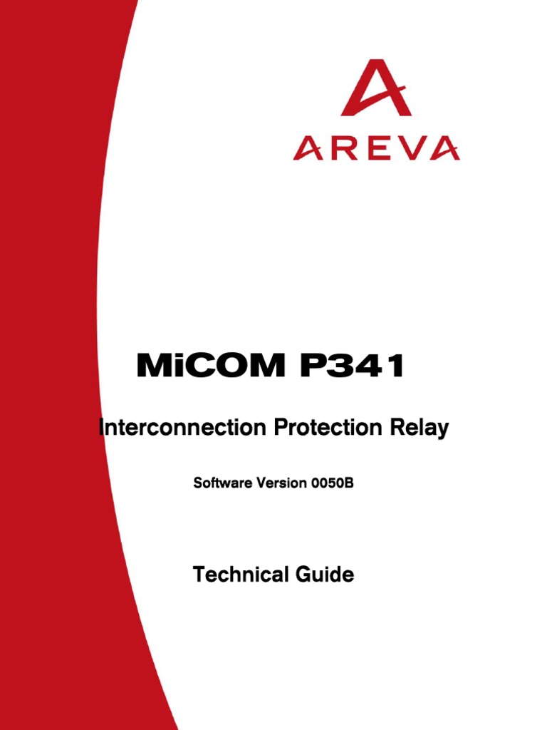 Micom P341 | PDF | Relay | Capacitor