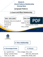 Modul 8. Organizational Patterns Relationship Among Ideas