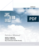 Service Manual: RZQ71 125B8V3B RZQ100 140B7W1B Sky-Air Inverter R-410A B Series