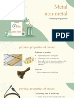 Metal Non-Metal: Identifying The Properties