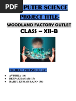 Project Title-: Woodland Factory Outlet