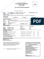 JOSE - Admission Form