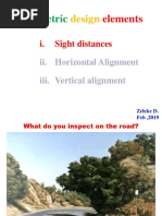 Part III A) Sight Distance