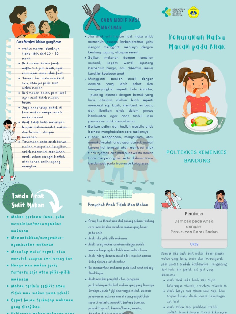 Leaflet Penurunan Nafsu Makan Pada Anak | PDF