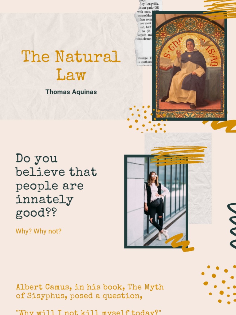 The Natural Law Thomas Aquinas Pdf Natural Law Conscience