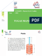 Tugas Mandiri 2: Course: SCIE6059 - Physics II (4/1 Credits) Year: 2022