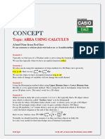 Topic: Area Using Calculus: A Brief Note From Prof Iyer