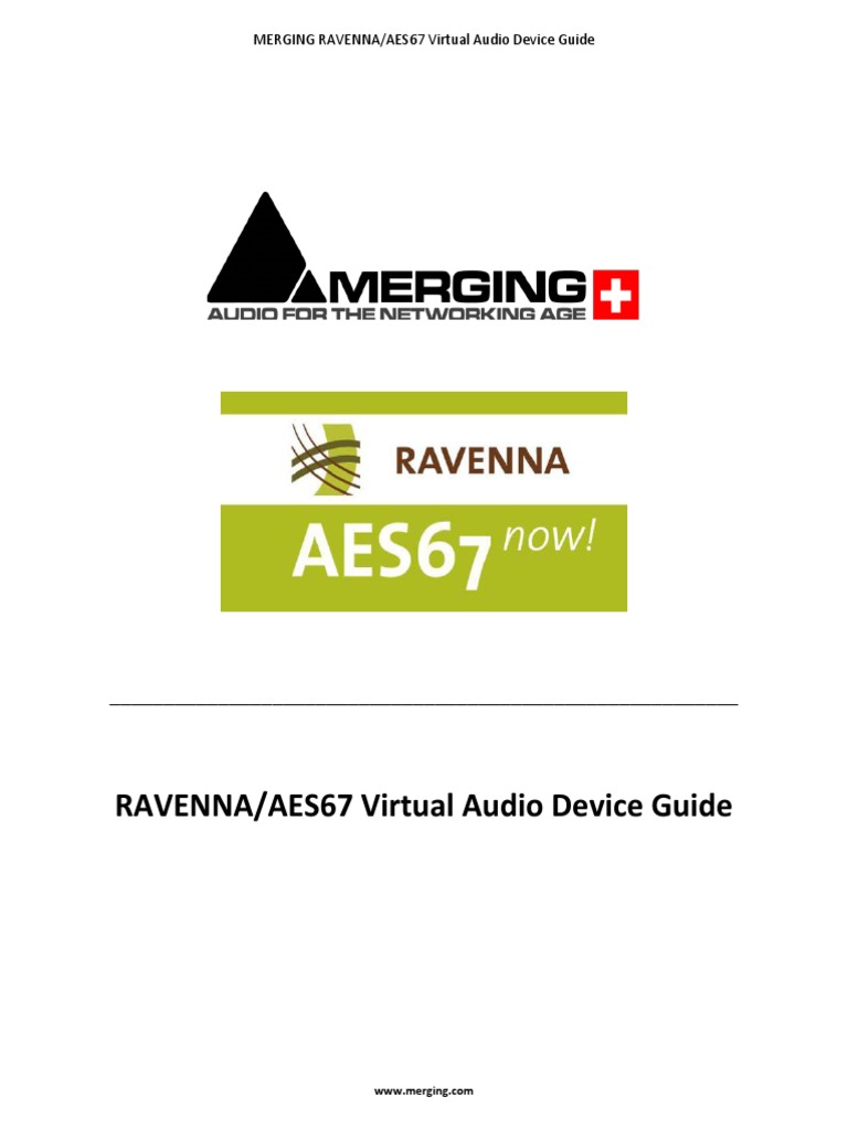 Ravenna Aes67 Virtual Audio Device Guide Pdf Mac Os Operating System