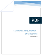 Software Requirement Engineering: Assignment 1