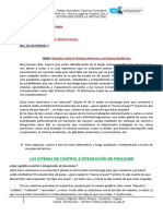 Sistemas de control y coordinación del cuerpo humano