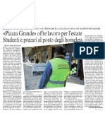 Piazza Grande Offre Lavoro Per L'estate