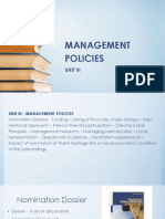 Unit 3 - MANAGEMENT POLICIES