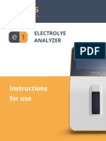EXIAS E1 Analyzer Instructions For Use en