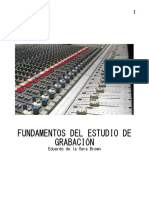 Fundamentos Del Estudio de Grabación