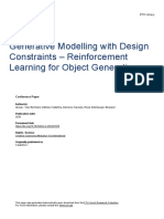 Generative Modelling With Design Constraints - Reinforcement Learning For Object Generation