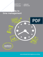 A Short Guide To Time Management: WWW - Intranet.birmingham - Ac.uk/asc