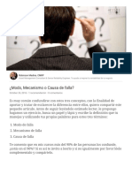 ¿Modo, Mecanismo o Causa de Falla Robinson Medina. CMRP LinkedIn