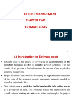 Chapter 2 Estimate Costs