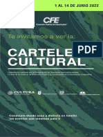 Cartelera Cultural 1 Junio 2022