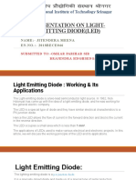 Presentation On Light-Emitting Diode (Led) : Name: - Jitendera Meena EN - NO.: - 2018BECE046