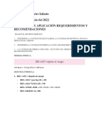 Ejercicio de Aplicación Requerimientos y Recomendaciones - Jose Freire Infante