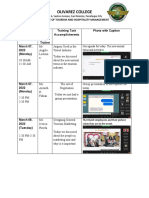 Olivarez College Tourism Training Schedule and Recap