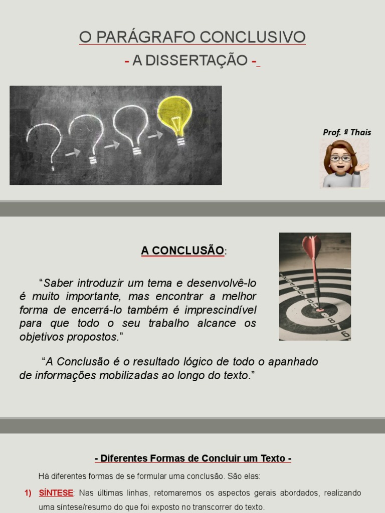 Formas de Concluir um Texto Dissertativo | PDF