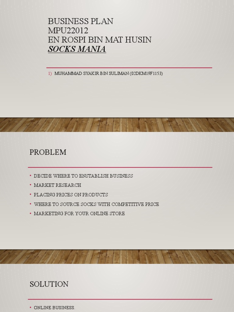 Business Plan SOCKS MANIAupdate PDF