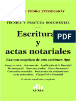 Escrituras y Actas Notariales - Etchegaray 2016