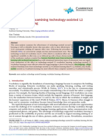 A Meta-Analysis Examining Technology-Assisted L2 Vocabulary Learning