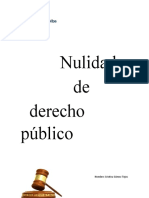 Nulidad de Derecho Publico