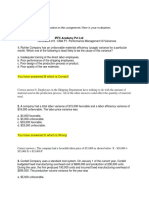 Answers Homework # 9 Performance Management III Variances