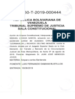 Sentencia Error Judicial Inexcusable Por Desconocer Decisiones de La Sala Constitucional