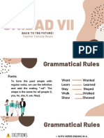 Grammatical Rules and Verb Forms