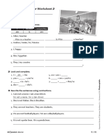 Grammar Worksheet: Unit 1 2