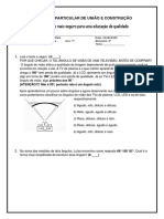 Avaliação de Geometria 7° Ano