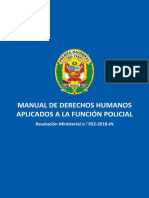 Manual de DDHH Aplicados A La Funcion Policial