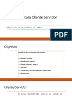 Arquitetura Cliente Servidor